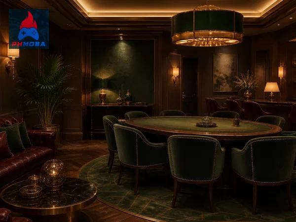Sample blackjack hand with chips - illustration only